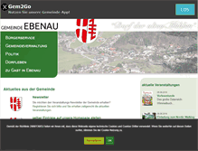 Tablet Screenshot of ebenau.at